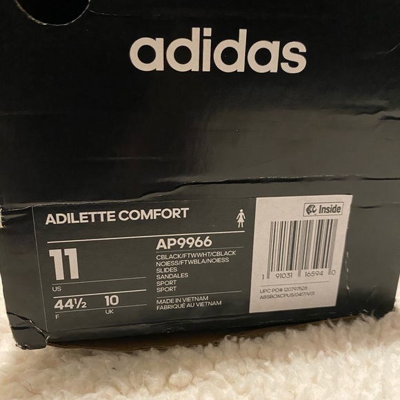 Adidas adilette comfort women size 11 men size 9